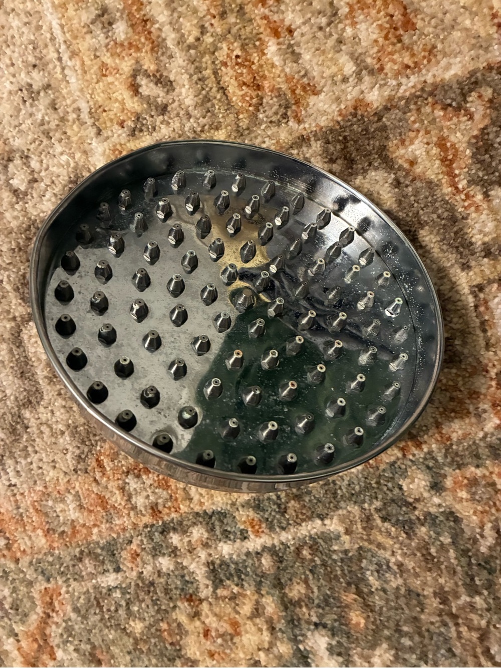 Round Stainless Steel Showerhead Rain Face - Silver